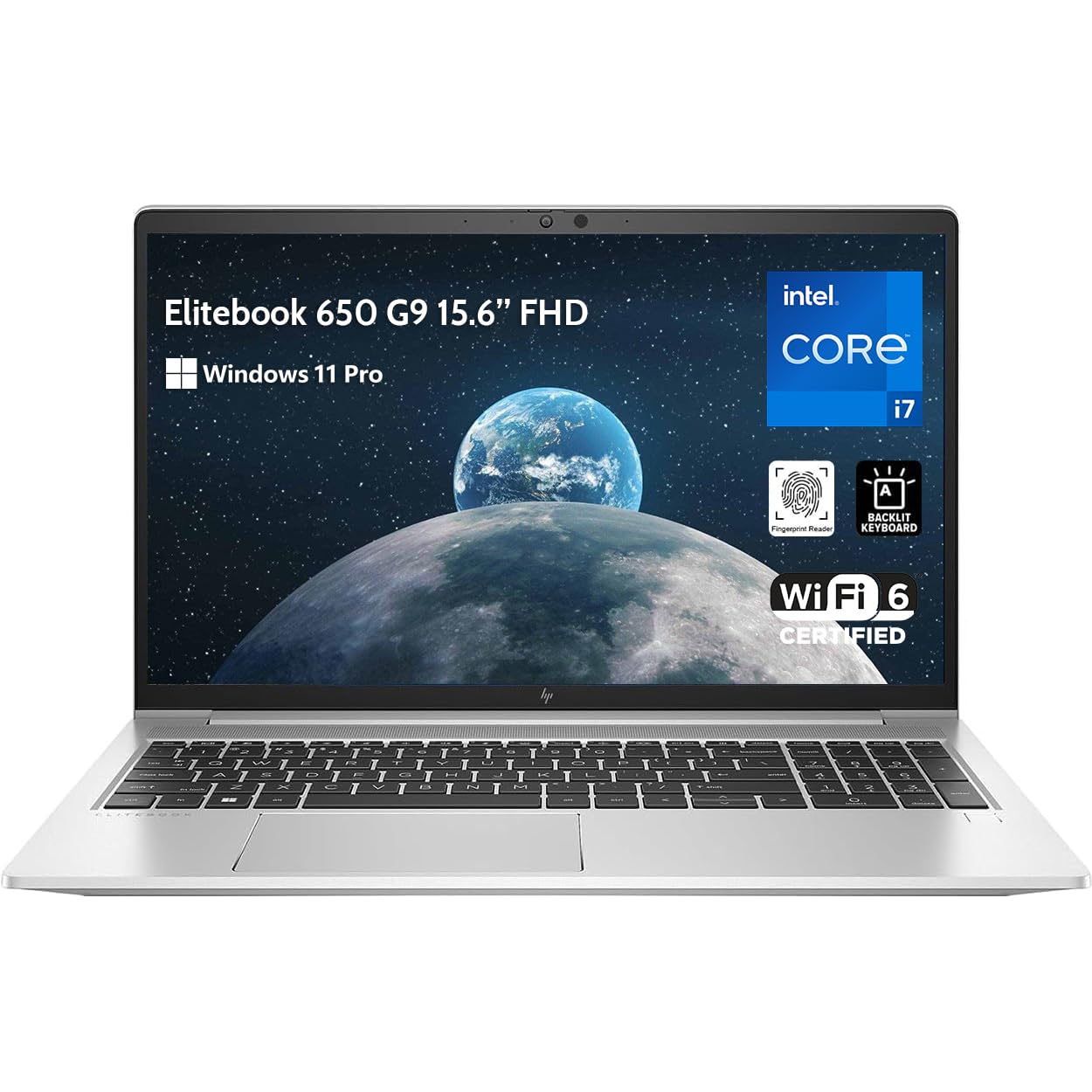 HP EliteBook 650 G9 15.6 FHD Business Laptop, Intel Core i7-1265U